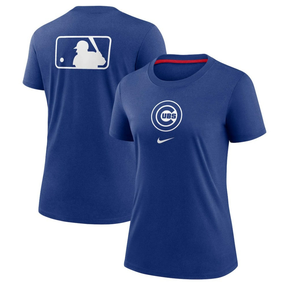 Chicago Cubs Nike Women's Authentic Collection Early Work Tri-Blend T-Shirt - MLB