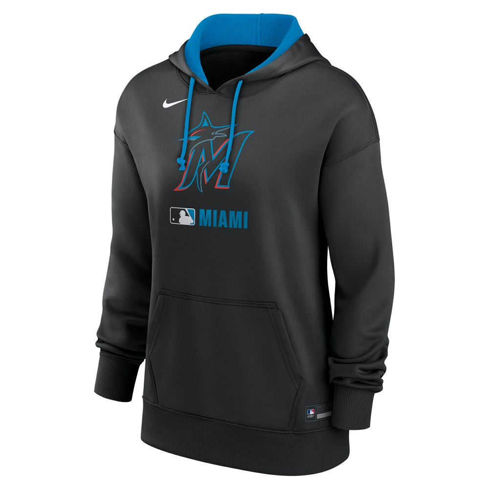 Miami Marlins Nike Women's Authentic Collection Therma-FIT Hoodie - MLB