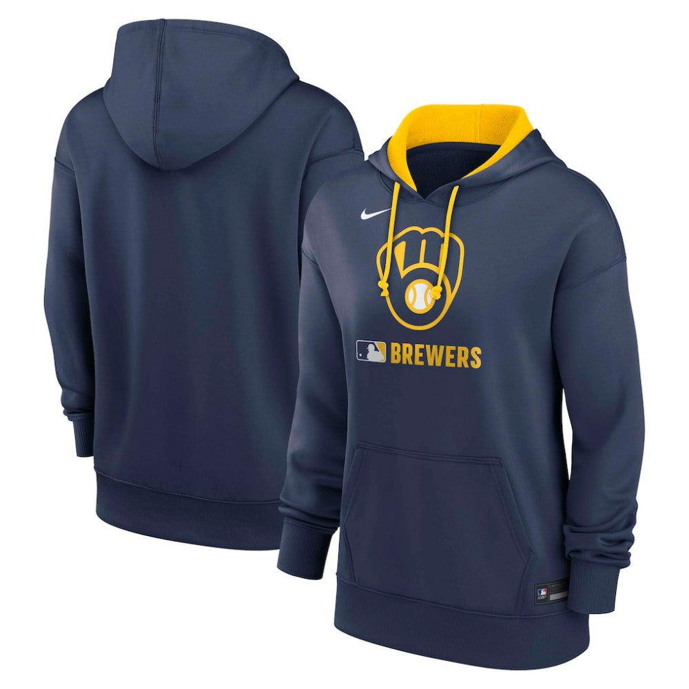 Milwaukee Brewers Nike Women's Authentic Collection Therma-FIT Hoodie - MLB