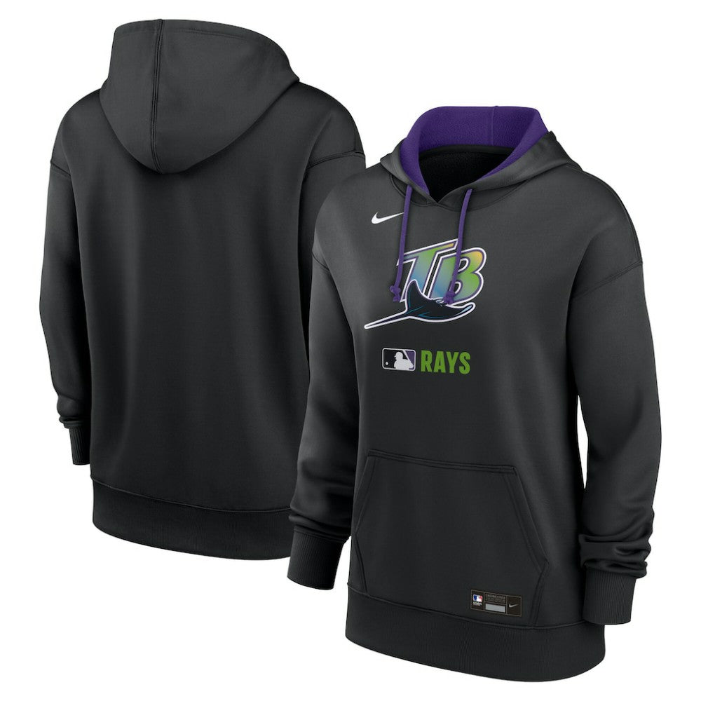Tampa Bay Rays Nike Women's Authentic Collection Lockup Alternate Logo Therma Hoodie - MLB