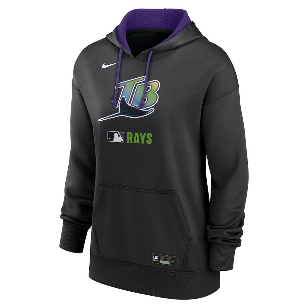 Tampa Bay Rays Nike Women's Authentic Collection Lockup Alternate Logo Therma Hoodie - MLB