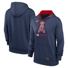 Los Angeles Angels Nike Women's Authentic Collection Lockup Alternate Logo Therma Hoodie - MLB