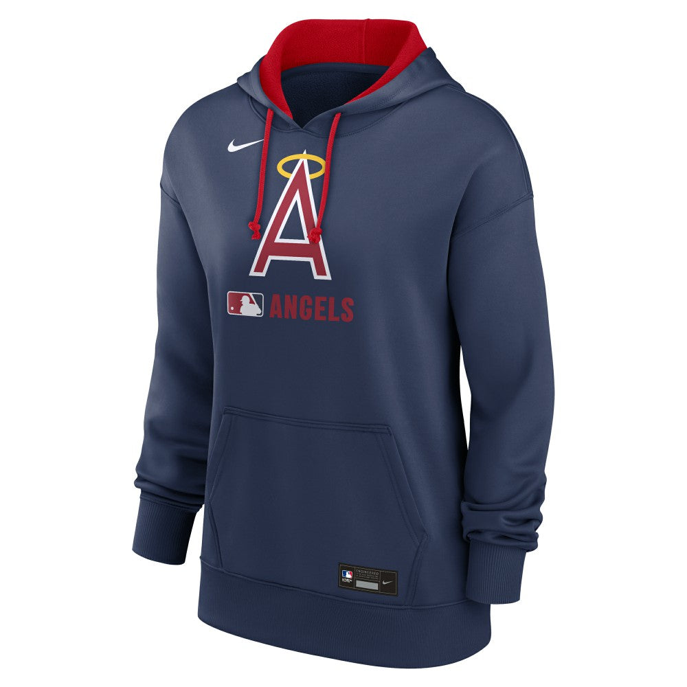 Los Angeles Angels Nike Women's Authentic Collection Lockup Alternate Logo Therma Hoodie - MLB