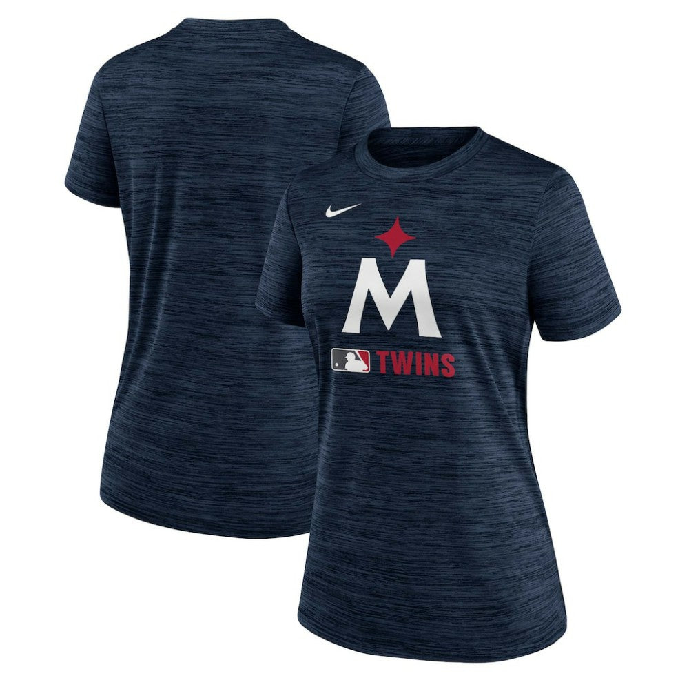 Minnesota Twins Nike Women's Authentic Collection Alternate Logo Velocity Dri-FIT  T-Shirt - MLB