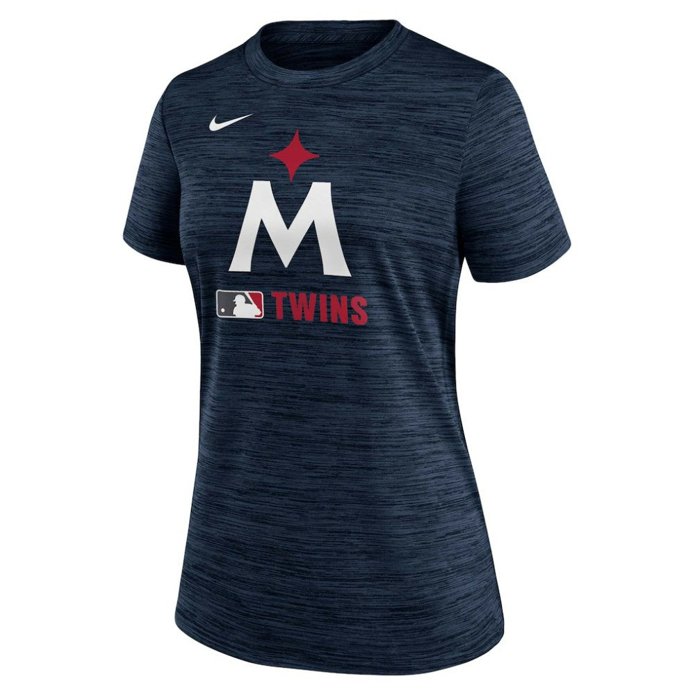 Minnesota Twins Nike Women's Authentic Collection Alternate Logo Velocity Dri-FIT  T-Shirt - MLB