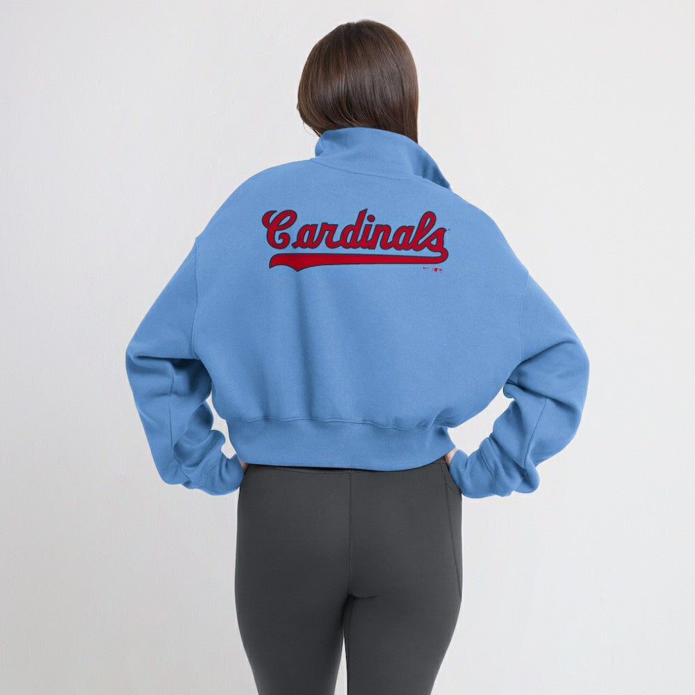 St. Louis Cardinals Nike Women's Cooperstown Collection Phoenix Fleece Half-Zip Sweatshirt - MLB