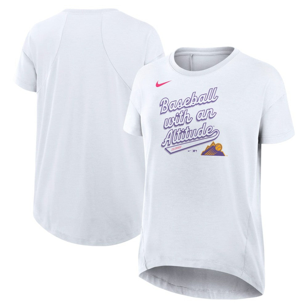 Colorado Rockies Nike Women's 2025 City Connect Flowy Fashion Tri-Blend Dri-FIT T-Shirt - MLB