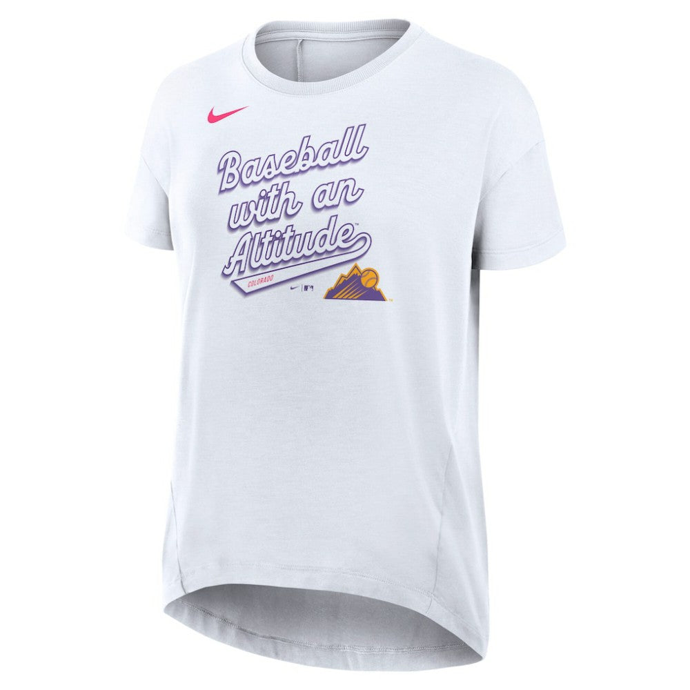Colorado Rockies Nike Women's 2025 City Connect Flowy Fashion Tri-Blend Dri-FIT T-Shirt - MLB