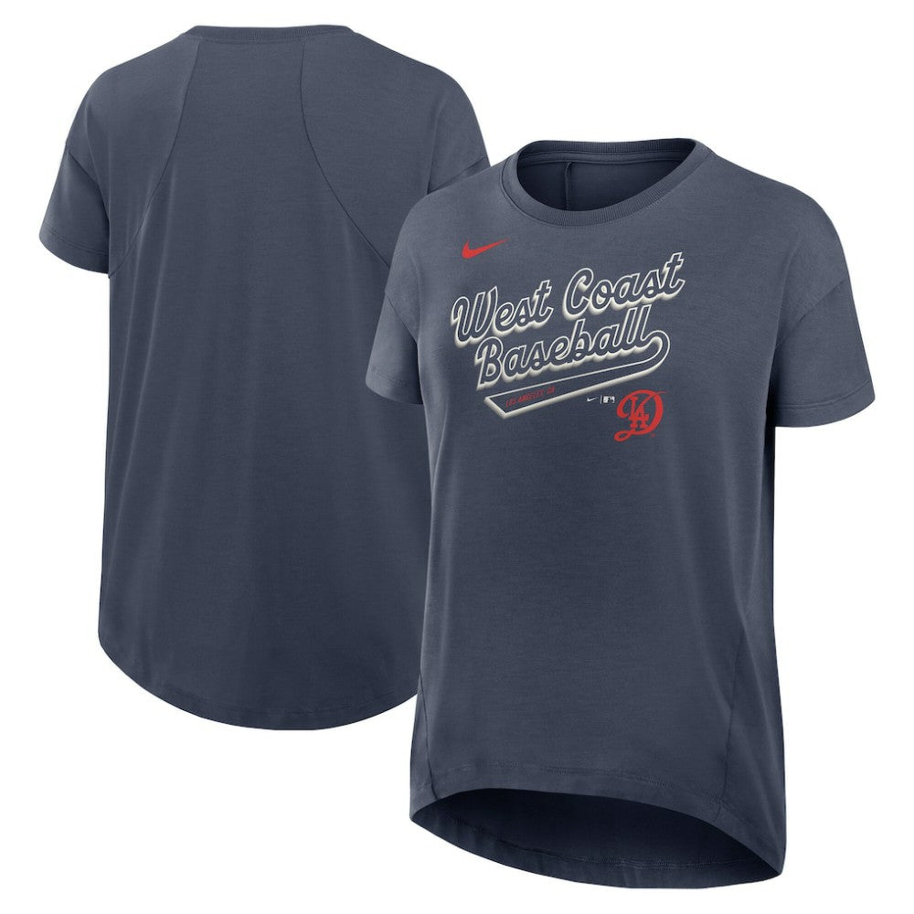 Los Angeles Dodgers Nike Women's 2025 City Connect Flowy Fashion Tri-Blend Dri-FIT T-Shirt - MLB