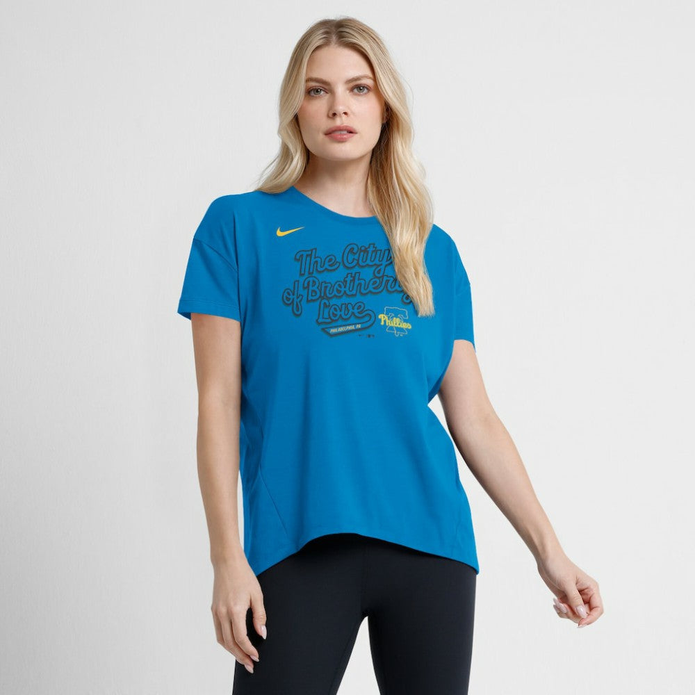 Philadelphia Phillies Nike Women's 2025 City Connect Flowy Fashion Tri-Blend Dri-FIT T-Shirt - MLB