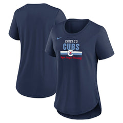 Chicago Cubs Nike Women's City Connect Lockup Tri-Blend T-Shirt - MLB