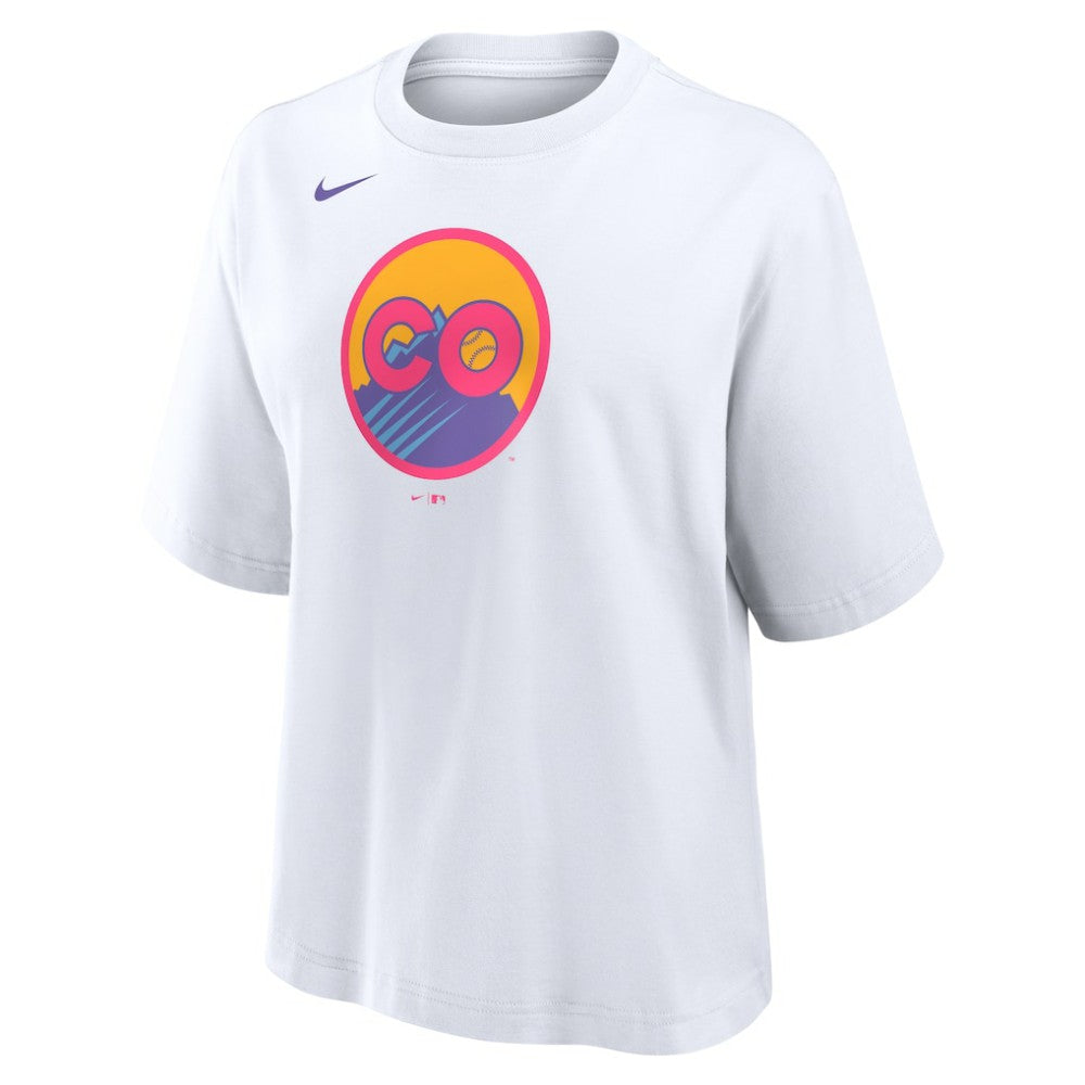 Colorado Rockies Nike Women's 2025 City Connect Logo Boxy T-Shirt - MLB