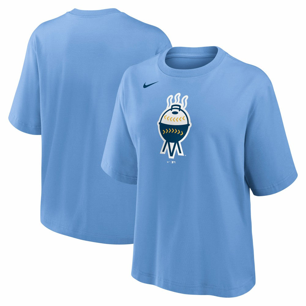 Milwaukee Brewers Nike Women's City Connect Logo Boxy T-Shirt - MLB