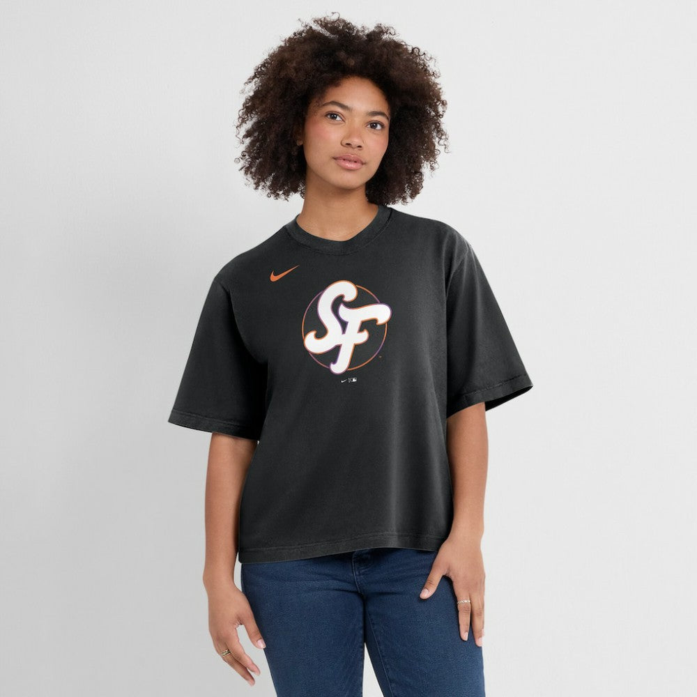 San Francisco Giants Nike Women's 2025 City Connect Logo Boxy T-Shirt - MLB