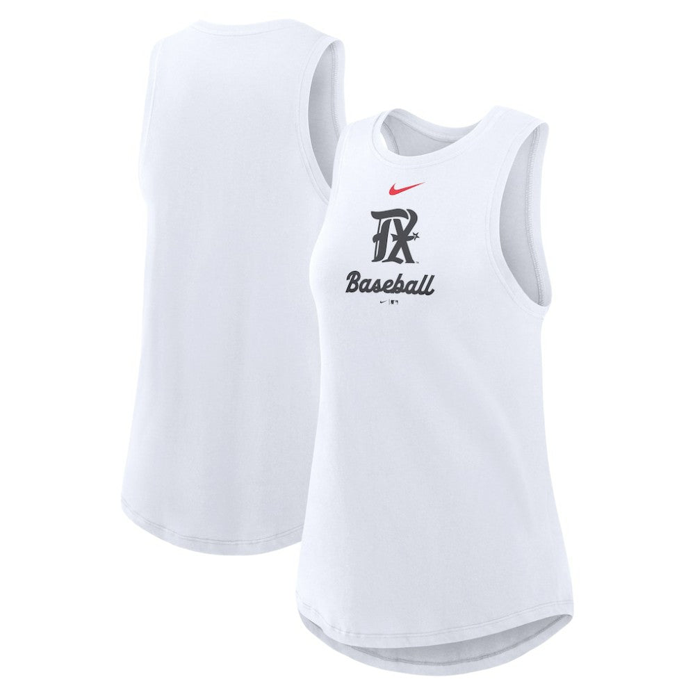 Texas Rangers Nike Women's City Connect Tricode High Neck Dri-FIT Tank Top - MLB
