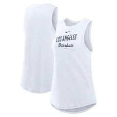 Los Angeles Dodgers Nike Women's City Connect Tricode High Neck Dri-FIT Tank Top - MLB