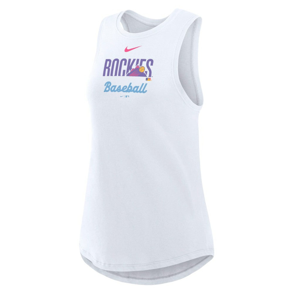 Colorado Rockies Nike Women's City Connect Tricode High Neck Dri-FIT Tank Top - MLB