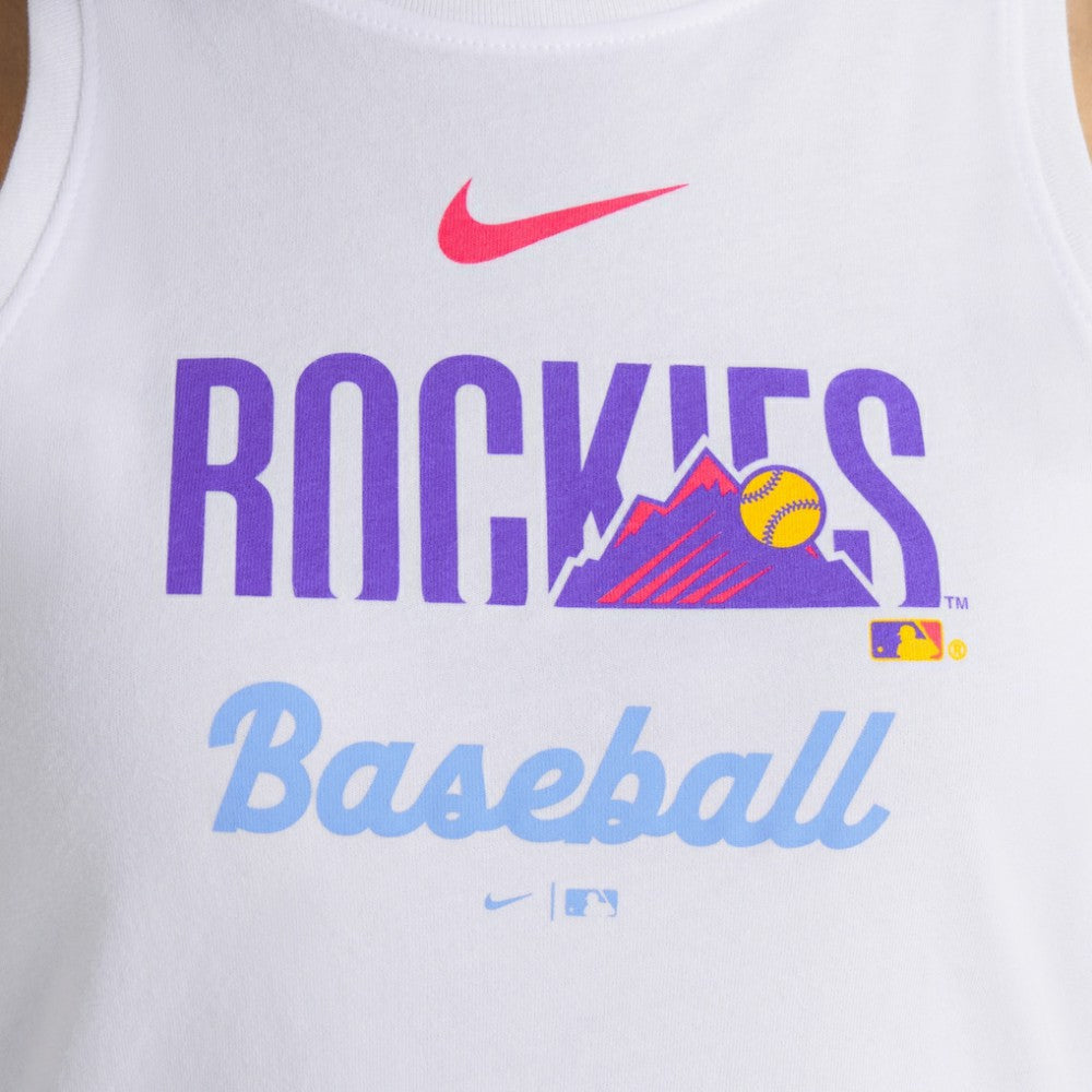 Colorado Rockies Nike Women's City Connect Tricode High Neck Dri-FIT Tank Top - MLB