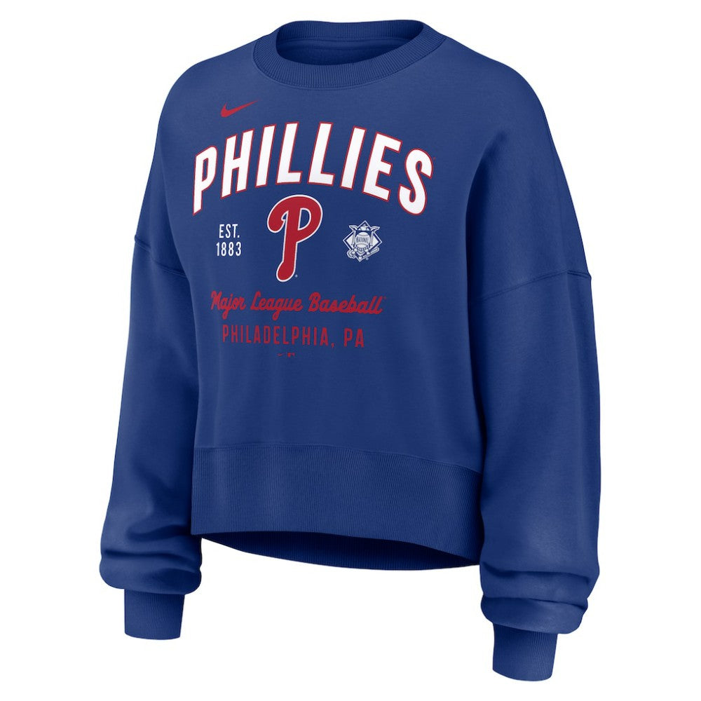 Philadelphia Phillies Nike Women's Oversized High Hip Pullover Sweatshirt - MLB
