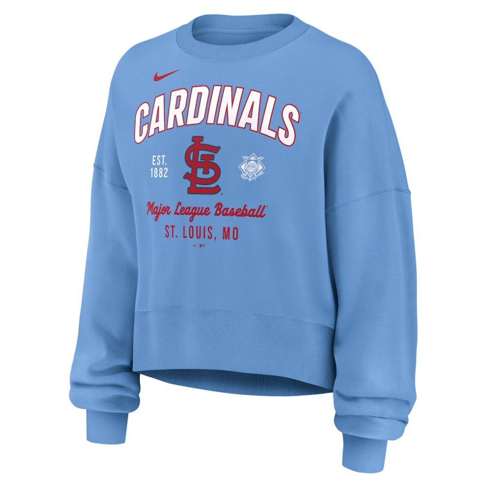 St. Louis Cardinals Nike Women's Oversized High Hip Pullover Sweatshirt - MLB