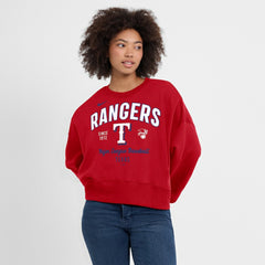 Texas Rangers Nike Women's Oversized High Hip Pullover Sweatshirt - MLB
