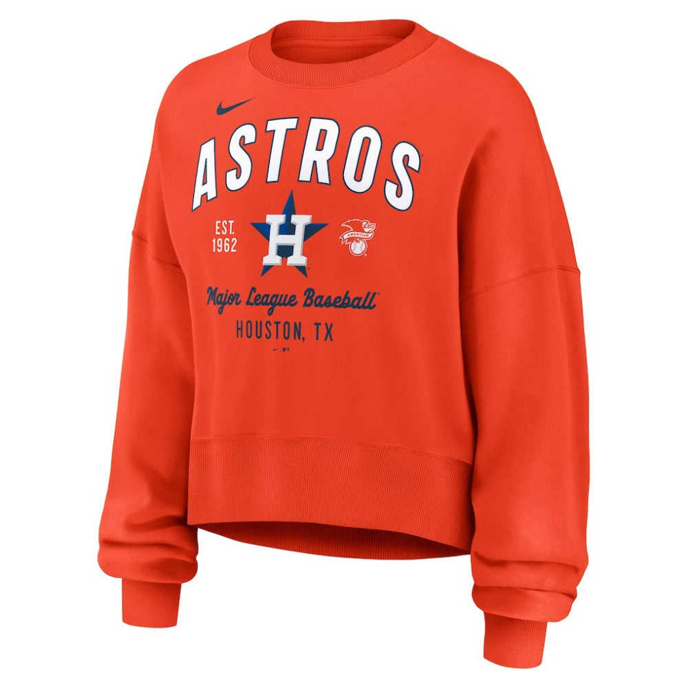 Houston Astros Nike Women's Oversized High Hip Pullover Sweatshirt - MLB