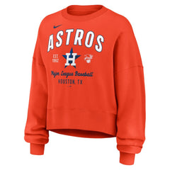 Houston Astros Nike Women's Oversized High Hip Pullover Sweatshirt - MLB
