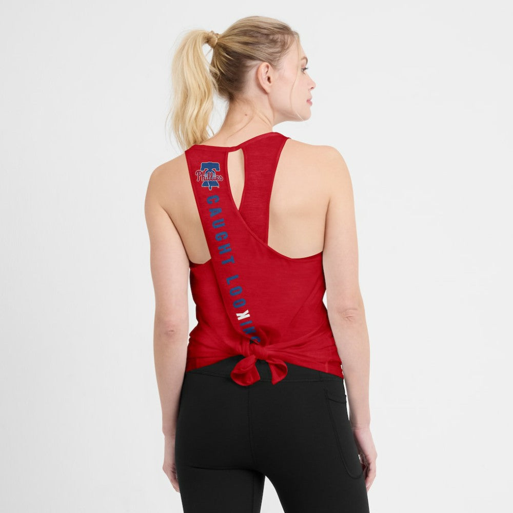Philadelphia Phillies Nike Open-Back Crisscross Dri-FIT Tank Top - MLB