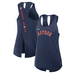 Houston Astros Nike Open-Back Crisscross Dri-FIT Tank Top - MLB