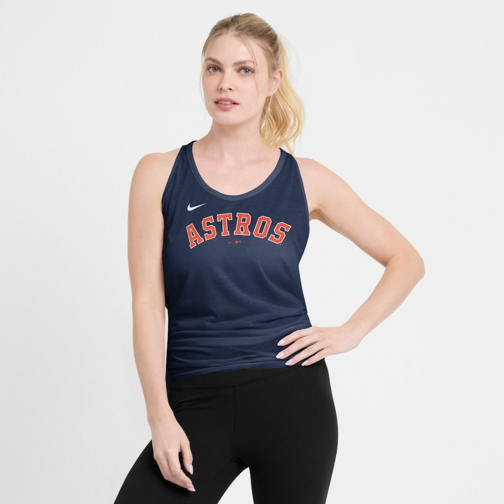 Houston Astros Nike Open-Back Crisscross Dri-FIT Tank Top - MLB