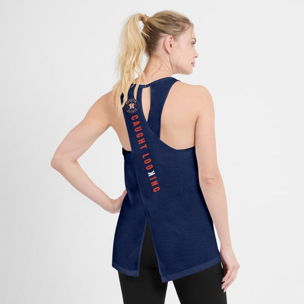 Houston Astros Nike Open-Back Crisscross Dri-FIT Tank Top - MLB