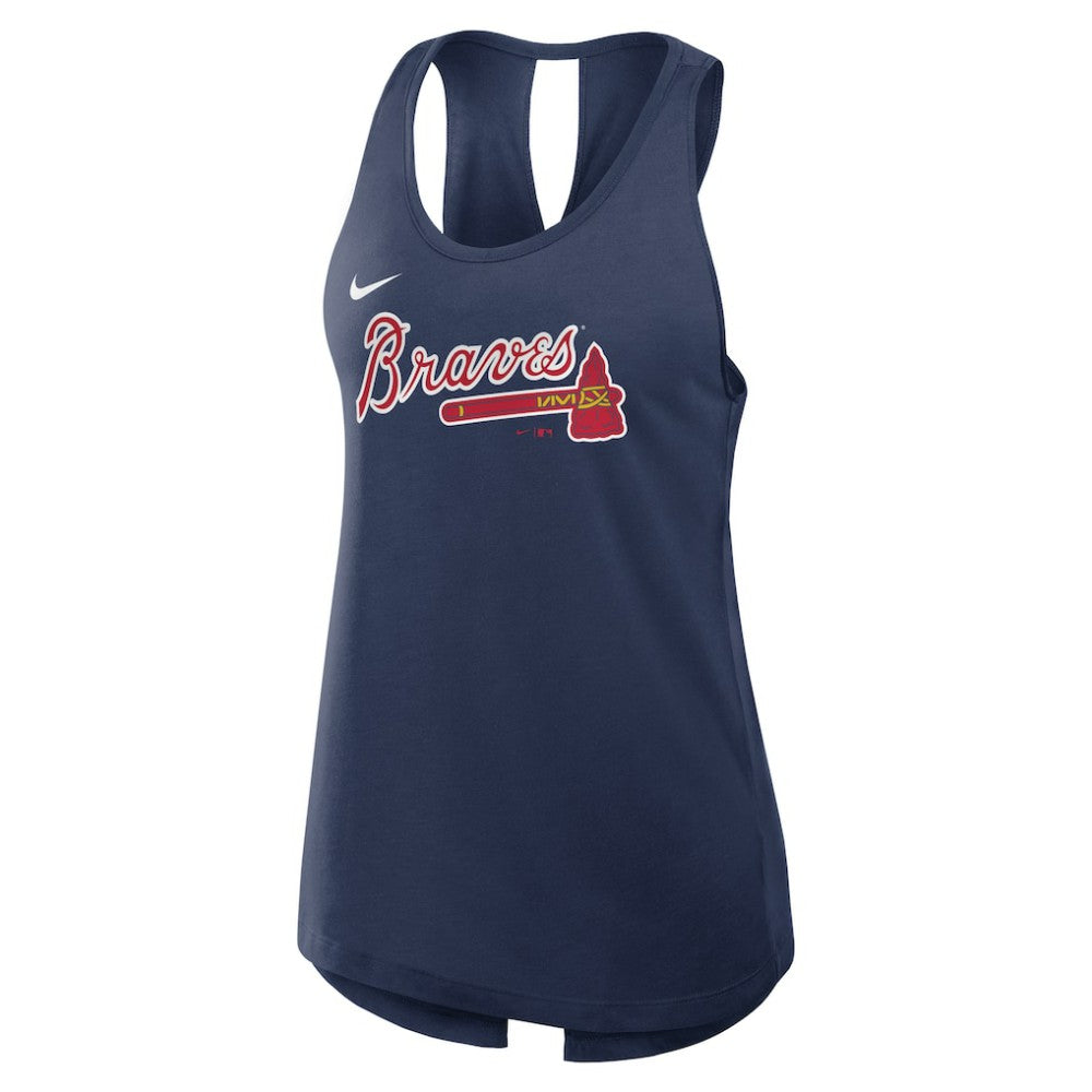 Atlanta Braves Nike Open-Back Crisscross Dri-FIT Tank Top - MLB