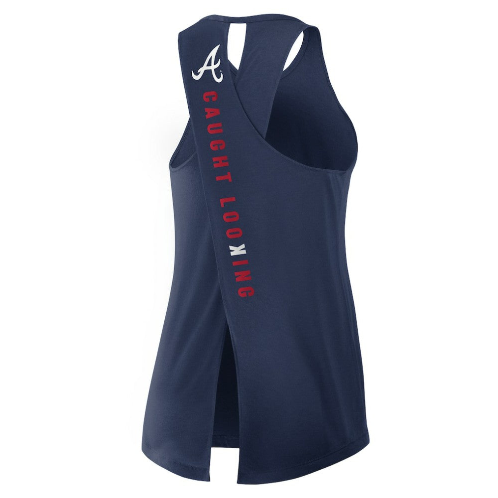 Atlanta Braves Nike Open-Back Crisscross Dri-FIT Tank Top - MLB