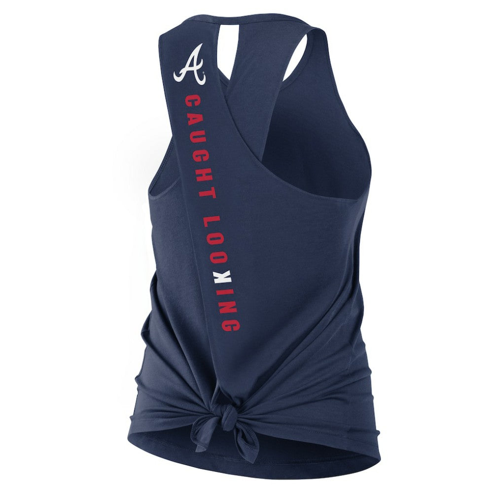 Atlanta Braves Nike Open-Back Crisscross Dri-FIT Tank Top - MLB