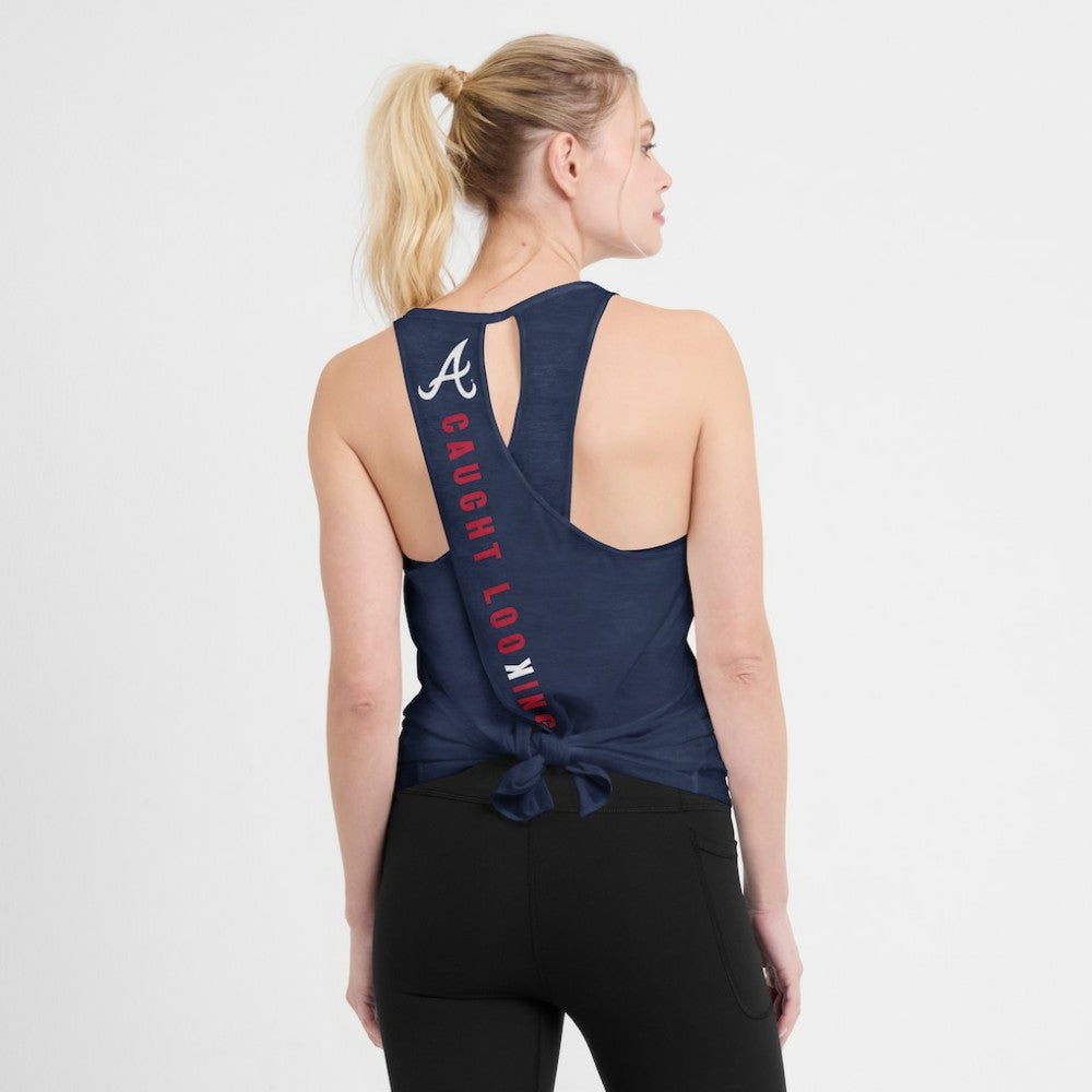 Atlanta Braves Nike Open-Back Crisscross Dri-FIT Tank Top - MLB