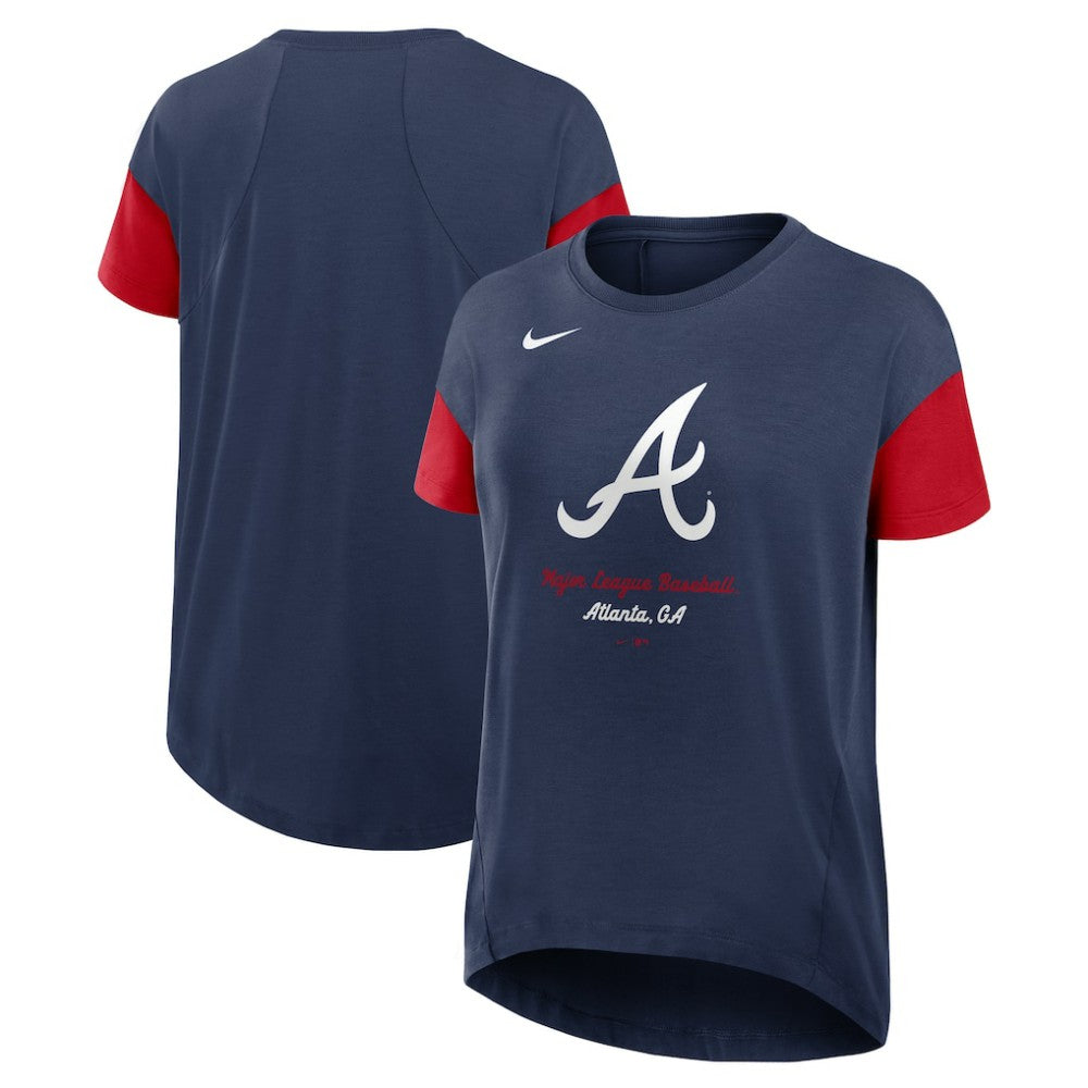 Atlanta Braves Nike Women's Flowy Fashion Tri-Blend Dri-FIT T-Shirt - MLB