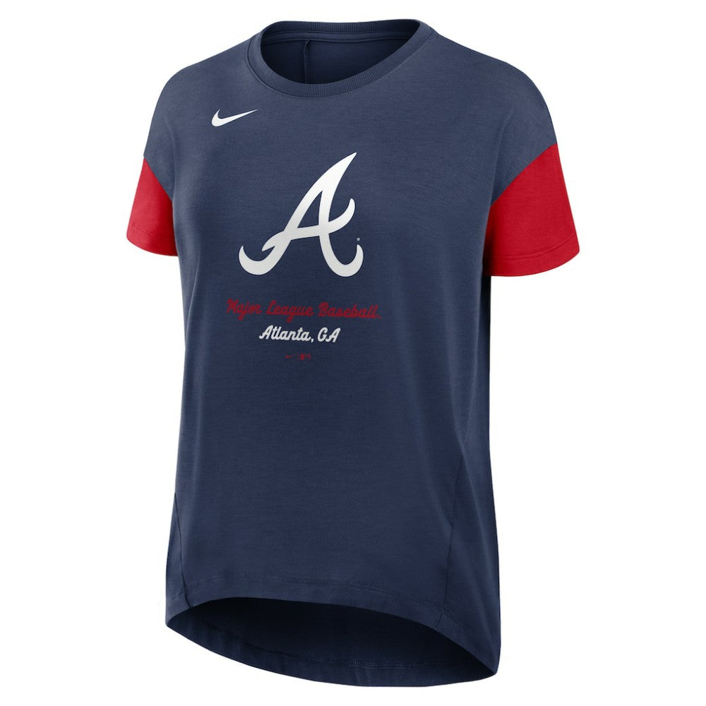 Atlanta Braves Nike Women's Flowy Fashion Tri-Blend Dri-FIT T-Shirt - MLB