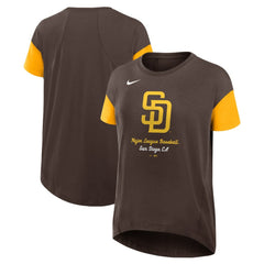 San Diego Padres Nike Women's Flowy Fashion Tri-Blend Dri-FIT T-Shirt - MLB