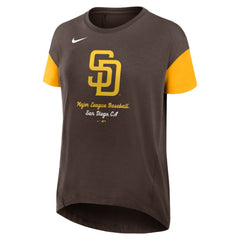 San Diego Padres Nike Women's Flowy Fashion Tri-Blend Dri-FIT T-Shirt - MLB