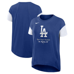 Los Angeles Dodgers Nike Women's Flowy Fashion Tri-Blend Dri-FIT T-Shirt - MLB