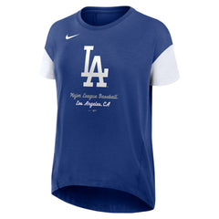 Los Angeles Dodgers Nike Women's Flowy Fashion Tri-Blend Dri-FIT T-Shirt - MLB