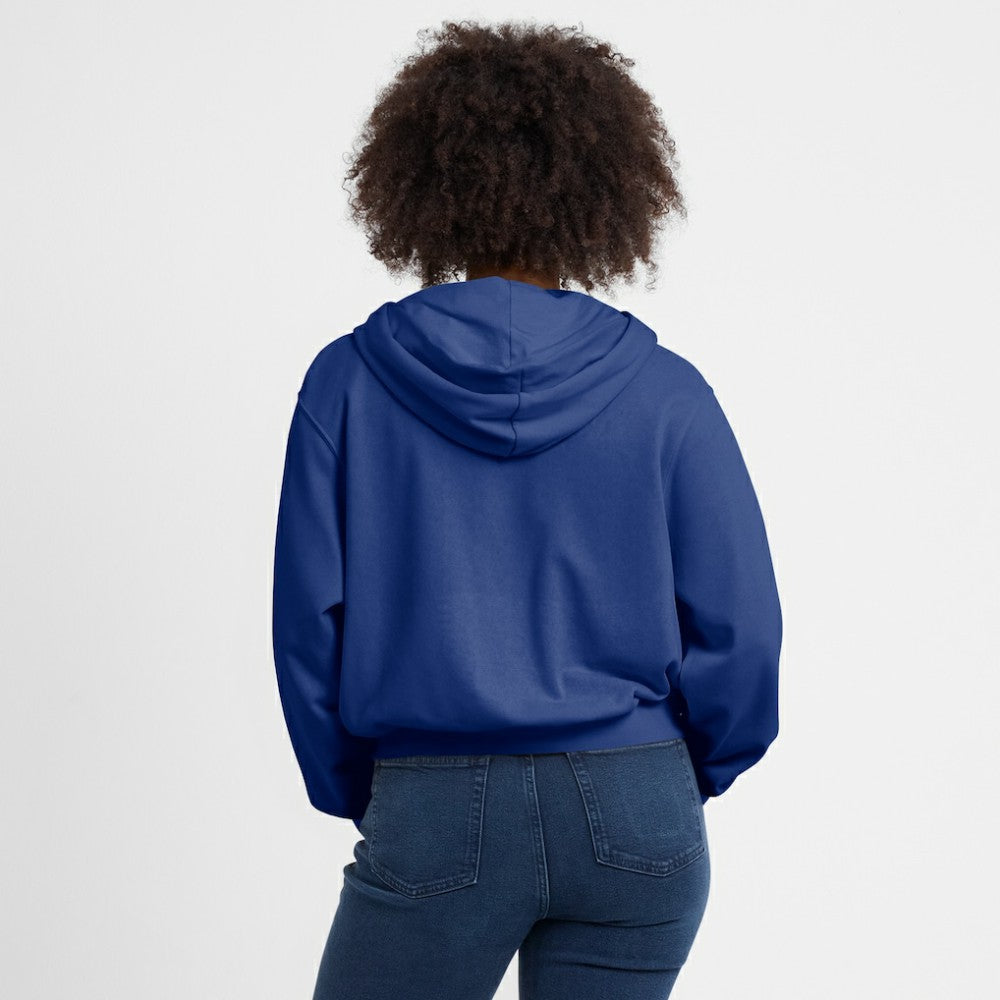Chicago Cubs Nike Women's Cropped Chill Full-Zip Hoodie - MLB