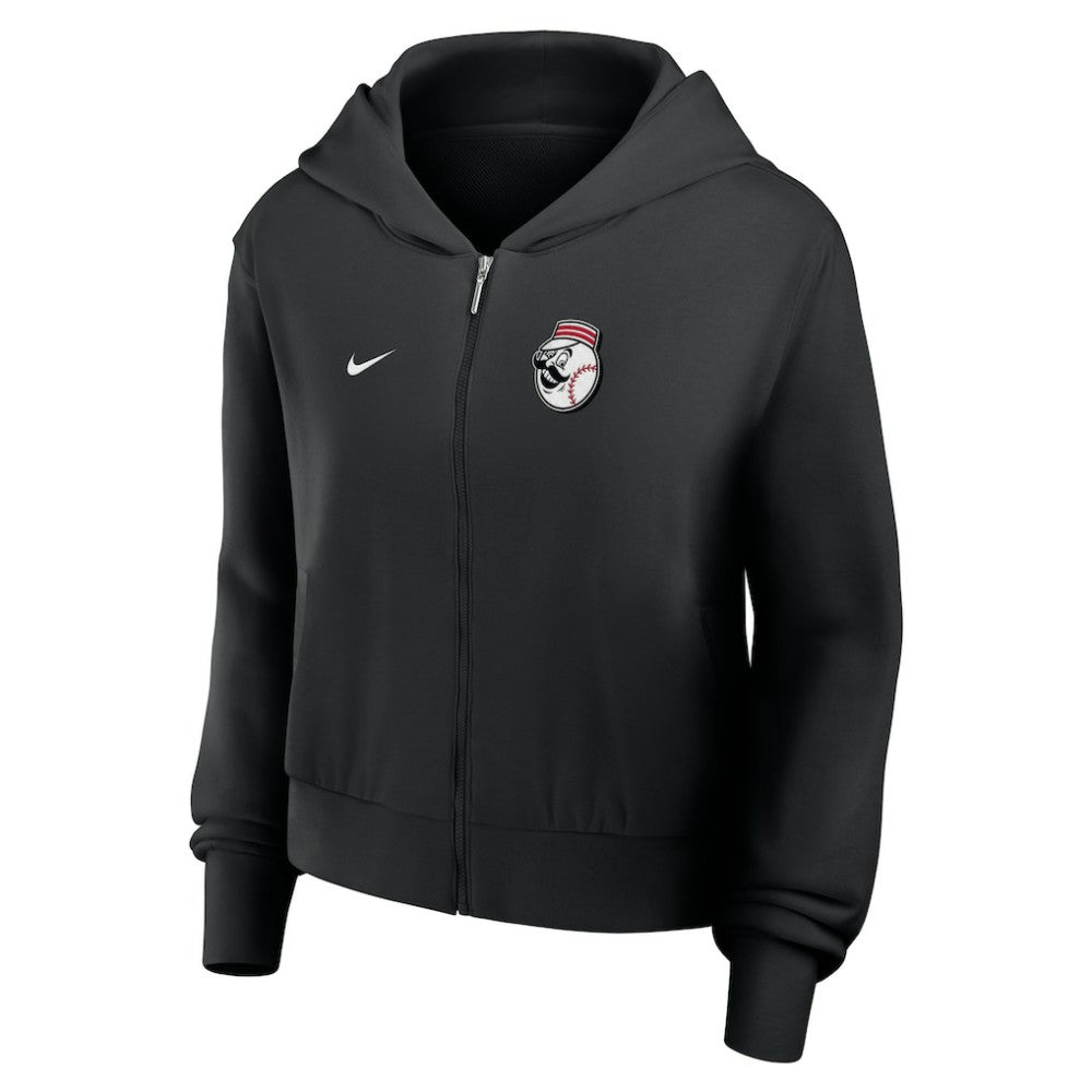 Cincinnati Reds Nike Women's Cropped Chill Full-Zip Hoodie - MLB
