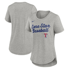 Texas Rangers Nike Women's Script Tri-Blend T-Shirt - MLB