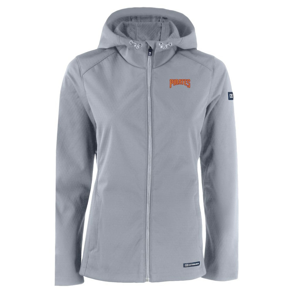 Pittsburgh Pirates Cutter & Buck Women's Evoke Eco Softshell Recycled Full-Zip Jacket - MLB