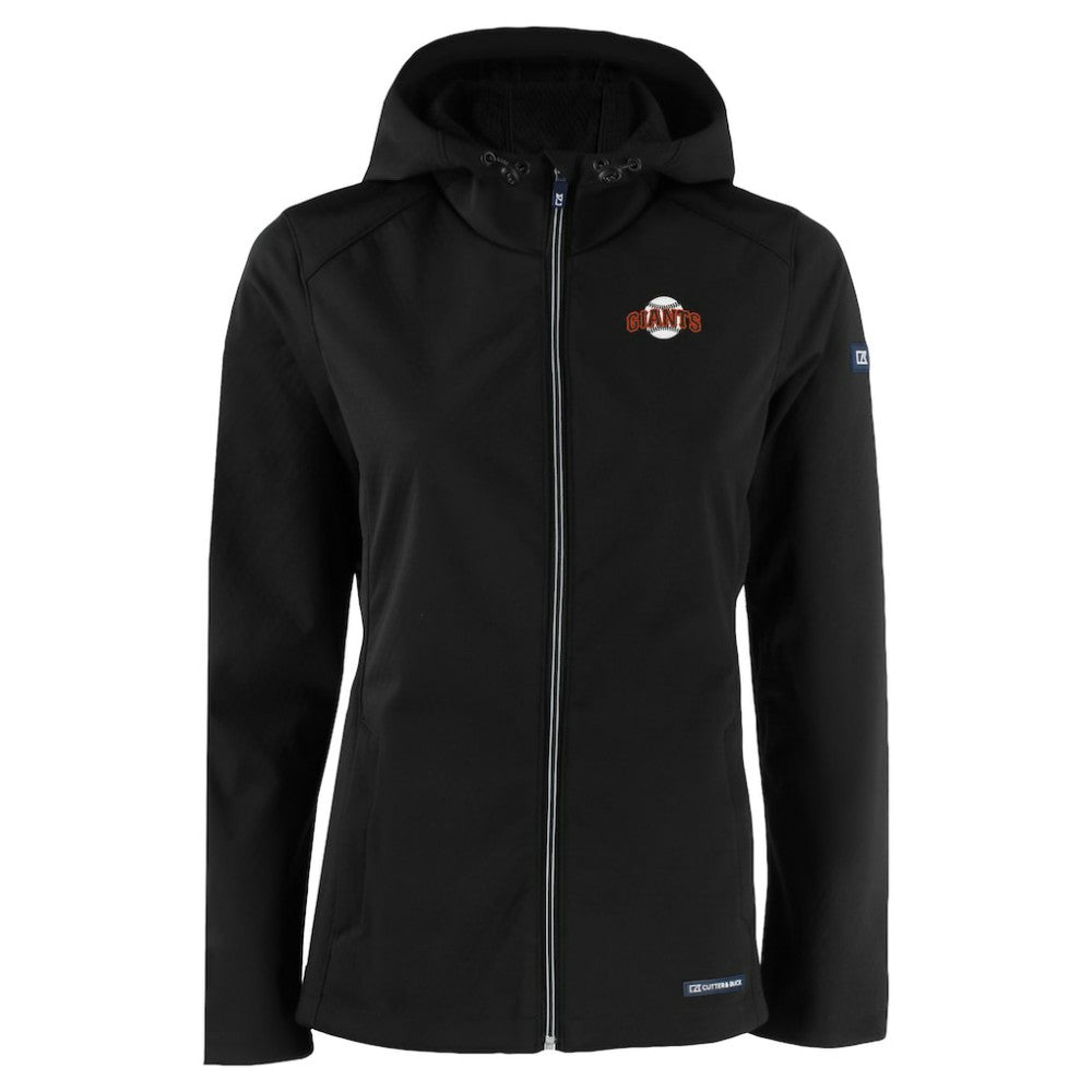 San Francisco Giants Cutter & Buck Women's Evoke Eco Softshell Recycled Full-Zip Jacket - MLB