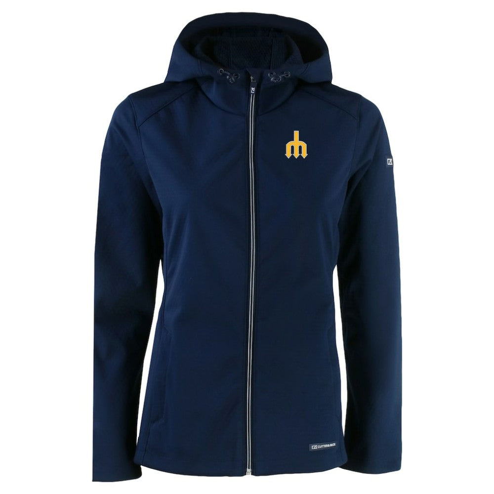 Seattle Mariners Cutter & Buck Women's Evoke Eco Softshell Recycled Full-Zip Jacket - MLB