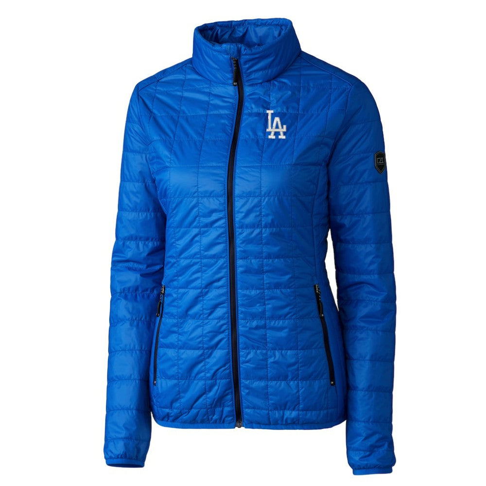 Los Angeles Dodgers Cutter & Buck Women's Rainier PrimaLoft Eco Insulated Full-Zip Puffer Jacket - MLB