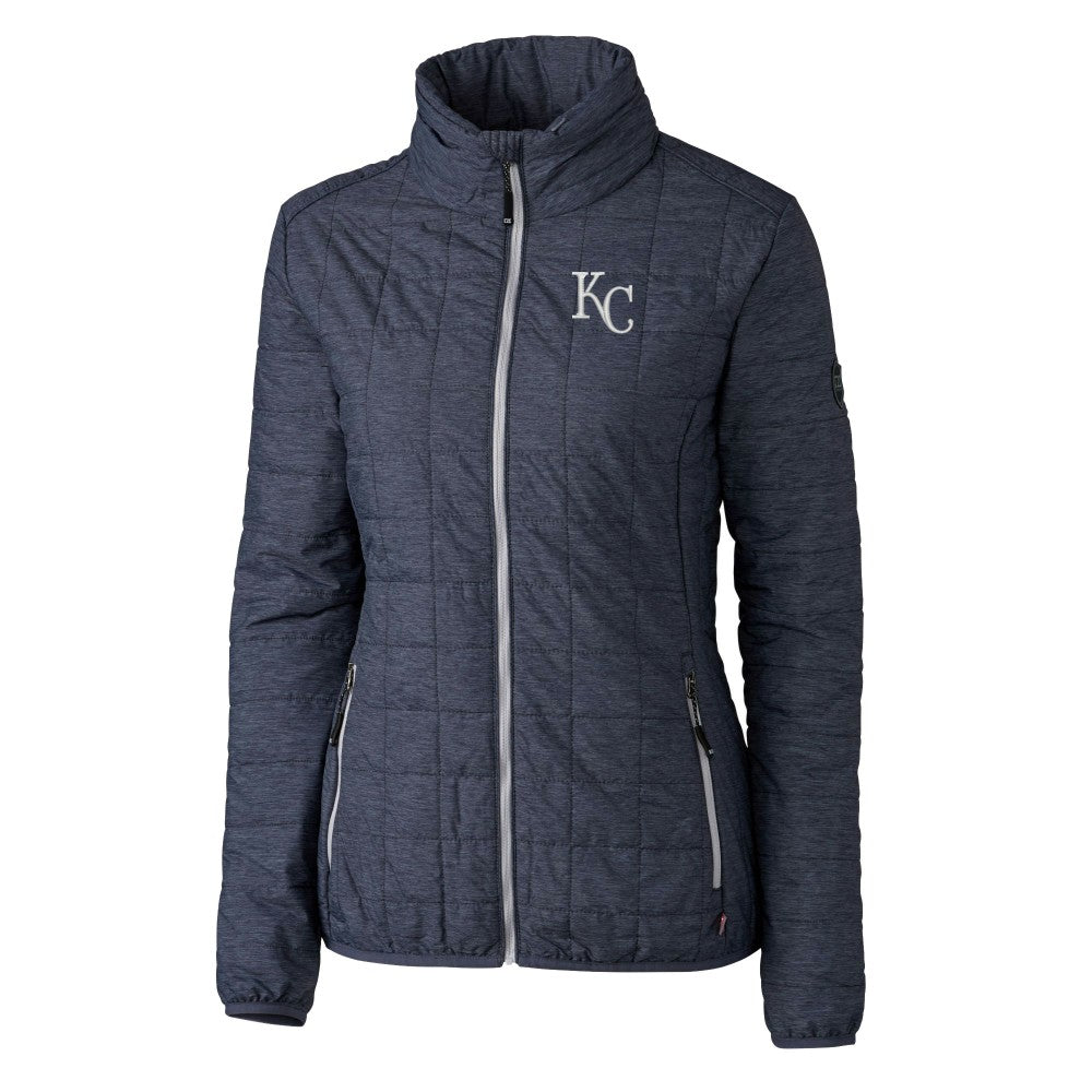 Kansas City Royals Cutter & Buck Women's Rainier PrimaLoft Eco Insulated Full-Zip Puffer Jacket - MLB