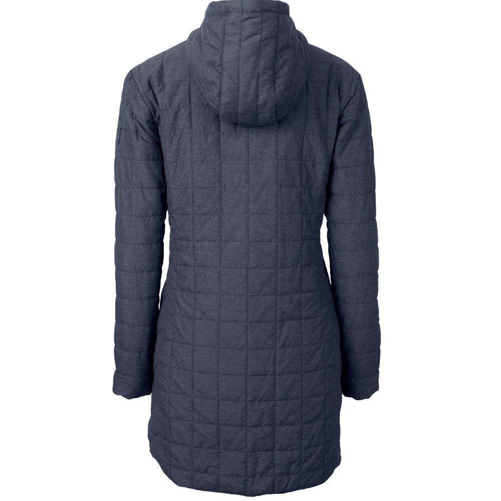 Kansas City Royals Cutter & Buck Women's Rainier Primaloft Eco Insulated Hooded Full-Zip Long Coat - MLB